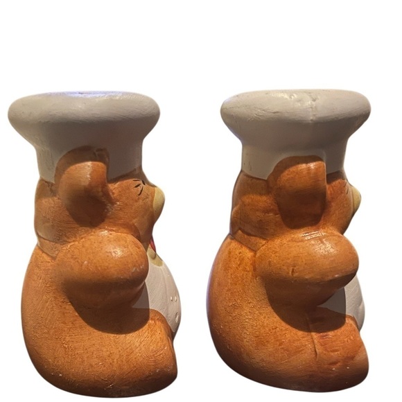 Vintage Chef Bear Salt and Pepper Shakers - Picture 3 of 5